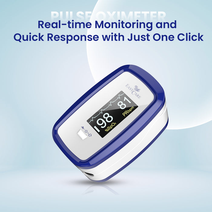 EASYCARE Fingertip Pulse Oximeter | SpO2 & Pulse Rate Monitor for Home & Clinical Use | Oxygen Saturation Level Checker