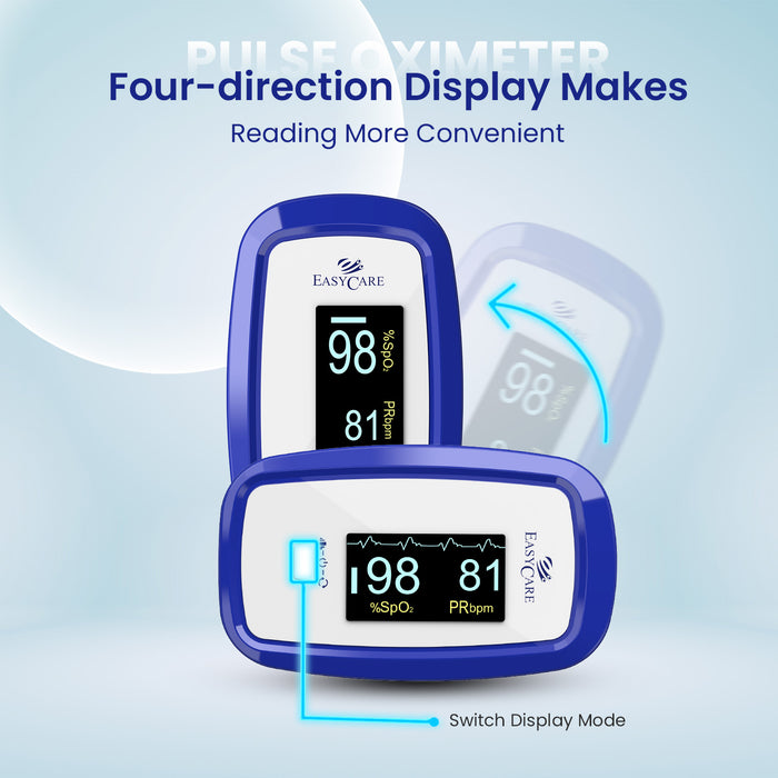 EASYCARE Fingertip Pulse Oximeter | SpO2 & Pulse Rate Monitor for Home & Clinical Use | Oxygen Saturation Level Checker