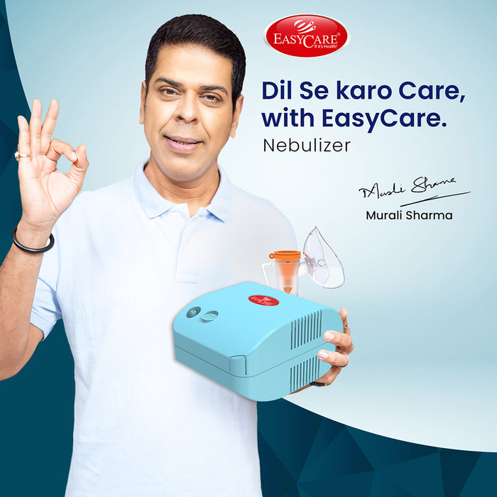 EASYCARE EC7200 Compressor Nebulizer Machine – Asthma & COPD Relief for Adults & Children | Full Kit with Masks & Filters | Quiet & Portable