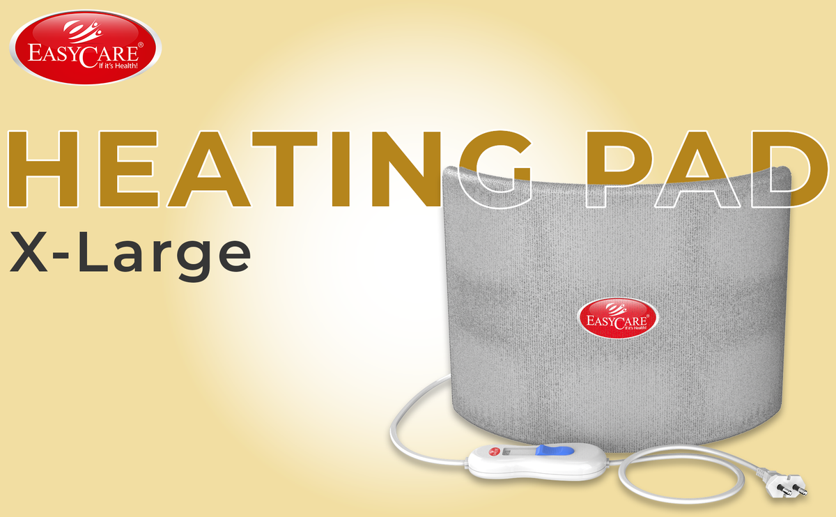 X-large heating pad with 'Easycare' branding on a beige background