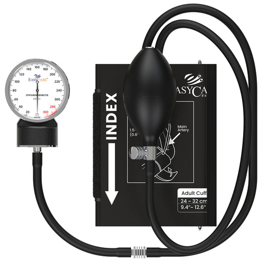 EASYCARE Aneroid Blood Pressure Monitor with Dial Gauge, Stethoscope, and Latex-Free Arm Cuff for Manual BP Measurement
