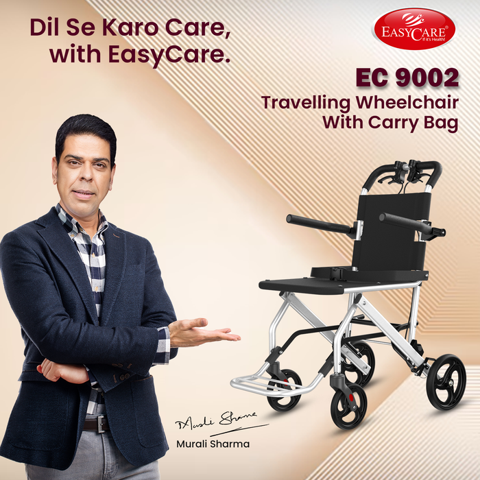 Portable Lightweight Traveling Wheelchair with Carry Bag - Ideal for Elderly & Patients
