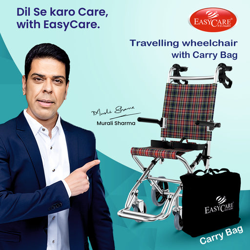Travelling Wheelchair with Carry Bag – Lightweight, Foldable, and Portable Design for Easy Mobility