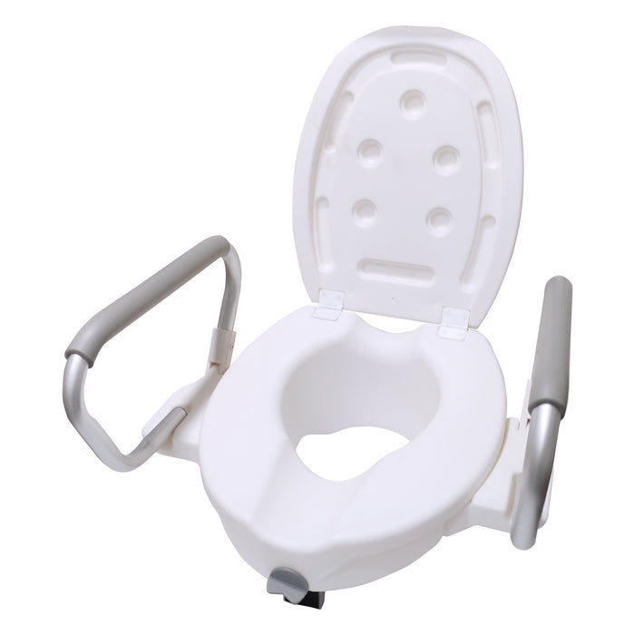 Commode Raiser with Removable Padded Handles