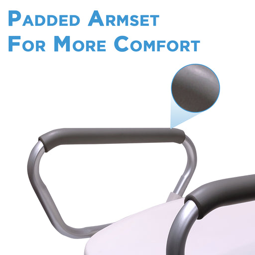 Padded Armset Commode Raiser