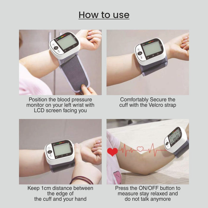 How to use wrist type blood pressure monitor