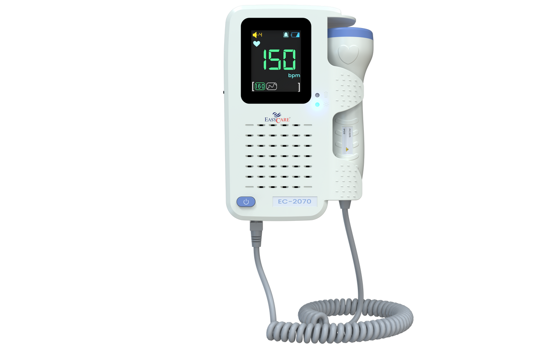 EASYCARE (EC2070) Fetal Doppler for Mothers & Doctors | Fetal Heart Rate Monitor