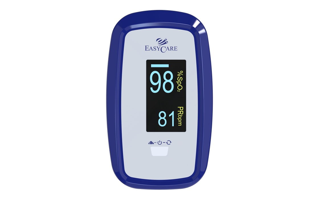 EASYCARE Fingertip Pulse Oximeter | SpO2 & Pulse Rate Monitor for Home & Clinical Use | Oxygen Saturation Level Checker