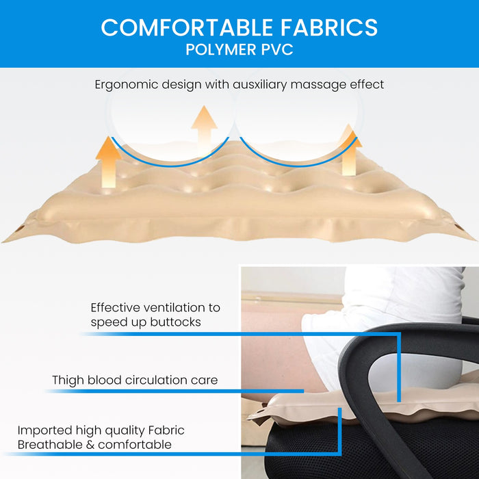 EASYCARE Premium Inflatable Air Cushion Seat for Car, Office & Wheelchair