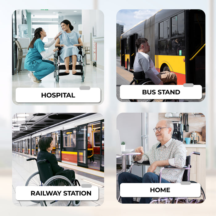 EASYCARE® Obesity Wheelchair 130 kg | Heavy-Duty Foldable Wheelchair with Swing-Back Arms