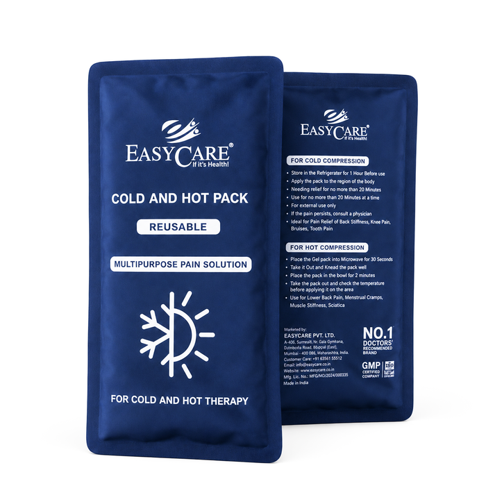 EasyCare Reusable Hot & Cold Therapy Gel Pack with Adjustable Strap