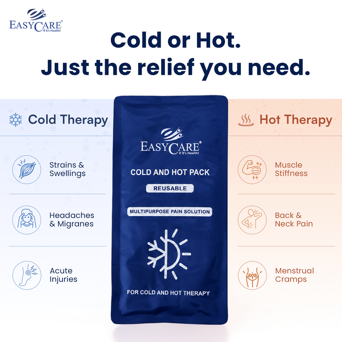 EasyCare Reusable Hot & Cold Therapy Gel Pack with Adjustable Strap