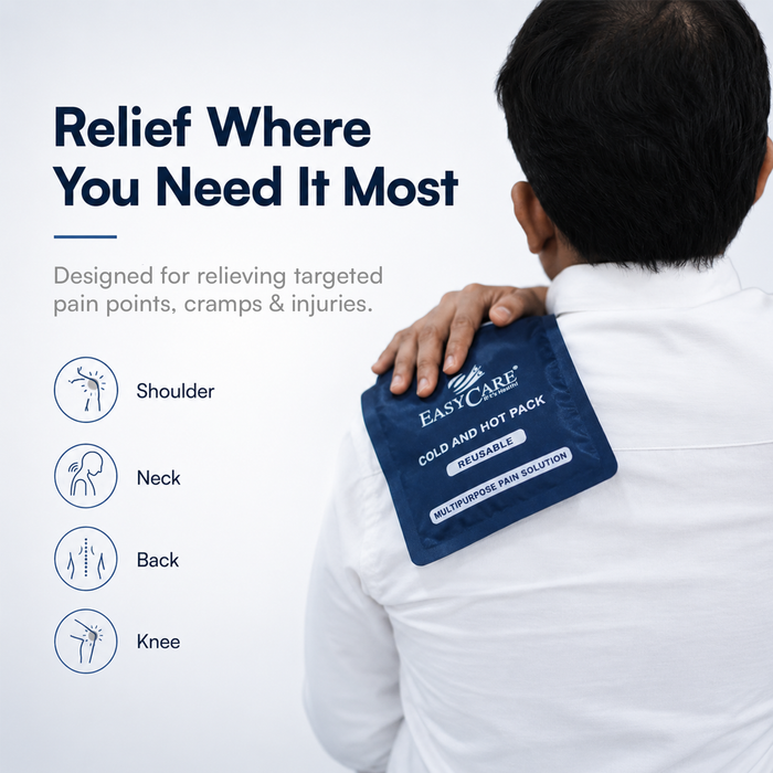 EasyCare Reusable Hot & Cold Therapy Gel Pack with Adjustable Strap