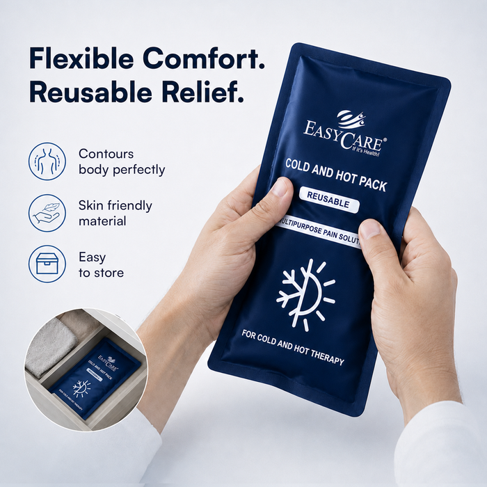 EasyCare Reusable Hot & Cold Therapy Gel Pack with Adjustable Strap