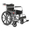 Black manual wheelchair on a white background