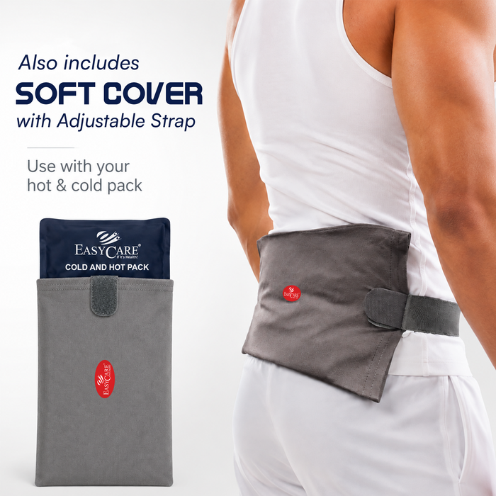 EasyCare Reusable Hot & Cold Therapy Gel Pack with Adjustable Strap