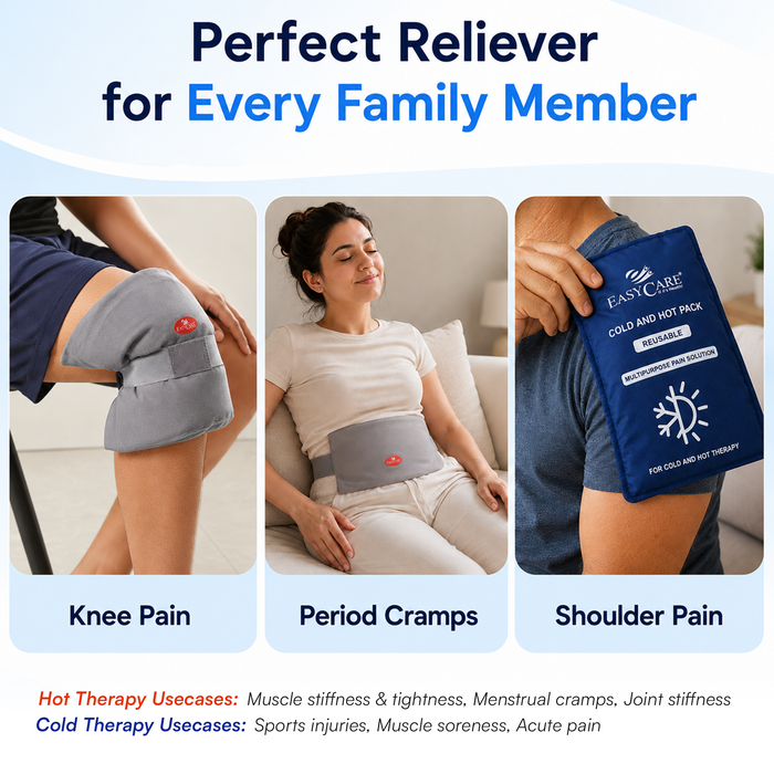 EasyCare Reusable Hot & Cold Therapy Gel Pack with Adjustable Strap