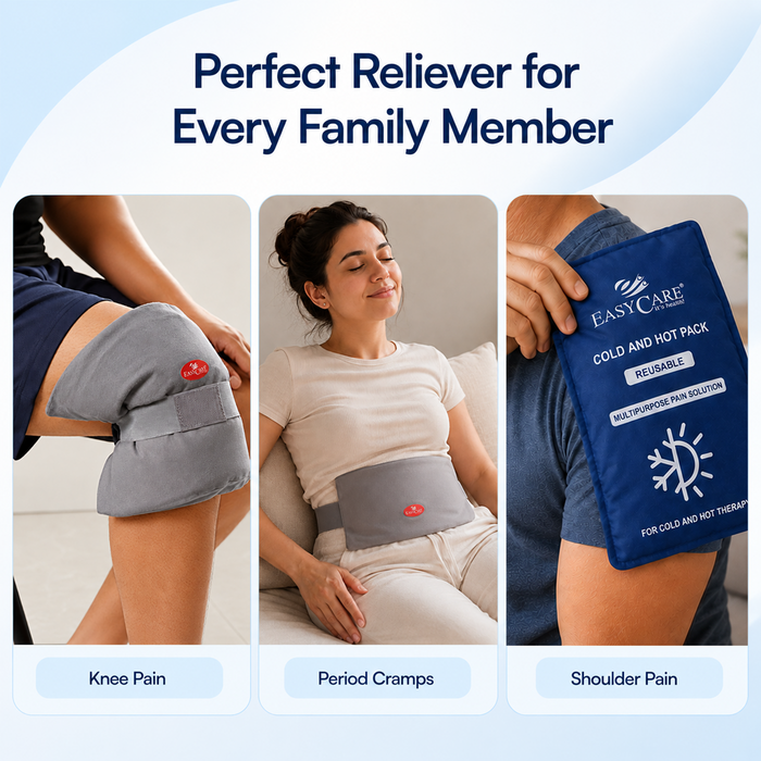 EasyCare Reusable Hot & Cold Therapy Gel Pack with Adjustable Strap