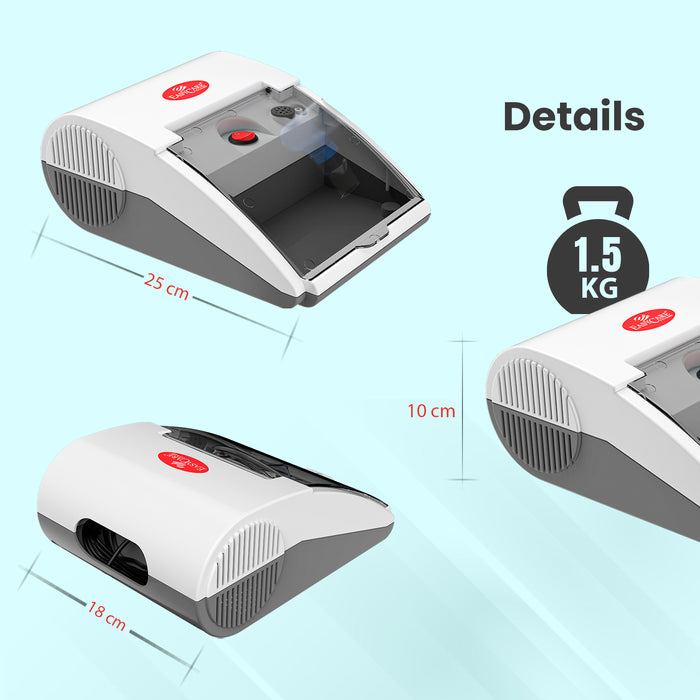 EASYCARE (EC7207) Nebulizer Machine Dimensions - Portable Respiratory Therapy Device