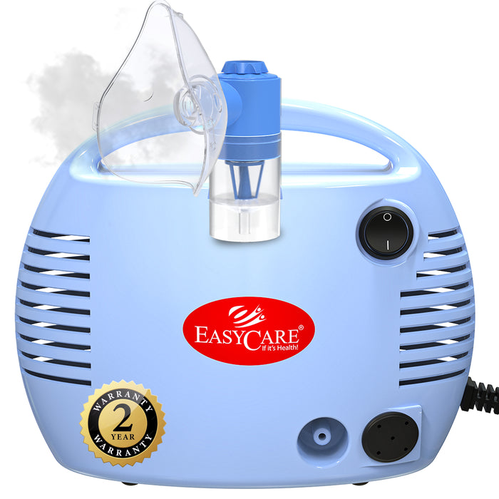 EASYCARE (EC7022) Compact Nebulizer Machine and Portable Respiratory Therapy Device for Fast and Effective Relief -Made In India - 1 Yr Warranty