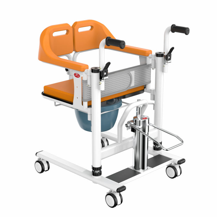 EASYCARE® Hydraulic Patient Transfer Lift Chair for Bed to Wheelchair Transfer | Manual Elderly Lifting Device with Adjustable Height | 150 kg Capacity