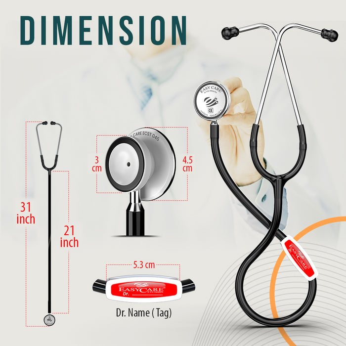 EASYCARE (ST045) Deluxe Cardiology Stethoscope