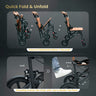 Foldable chair with quick fold and unfold feature on a dark background of traveling wheelchair.