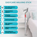 Easycare walking stick with features listed on a white background