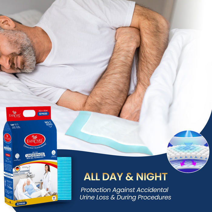 all day and night protection disposable underpads for adults against accidental urine leakage and medical procedures incontinence bed pads for elderly and patients