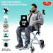 High-End Aviation Grade Aluminium Alloy Wheelchair – Strong, Lightweight, Corrosion Resistant, Easy to Carry with Storage Bag