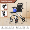 Dimensions of Portable Lightweight Traveling Wheelchair with Carry Bag – Size Guide