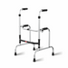 EASYCARE 5-Level Adjustable Height Step Walker for Elderly - Lightweight Foldable Aluminum Frame with Anti-Slip Hand Grips, 100kg Weight Capacity, Stand Assist, and Multipurpose Support for Comfort and Stability