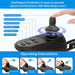 EasyCare Automatic Aluminium Wheelchair intelligent controller with 360° operating lever, speed and direction control, acceleration and deceleration buttons, horn, power switch, and display features with clear operating instructions.