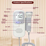 EasyCare EC2016 Fetal Doppler Monitor with Digital Display, Low Battery Indicator, and Earphone Port - Best Fetal Doppler Machine for Baby Heartbeat Monitoring, Fetal Heart Doppler for At-Home Use, Reliable Doppler Monitor for Fetal Heartbeat Detection, Ideal Baby Care Item.