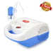 EASYCARE EC7225 Nebulizer Front View – Compact and Portable Respiratory Therapy Machine with Adjustable Mist Speed, Silent Operation, and Dual Compatibility for Adults and Children. Ideal for Asthma, Rhinitis, Seasonal Flu, and Breathing Treatments. Includes Medicine Chamber, Silicon Masks, and Mouthpiece.