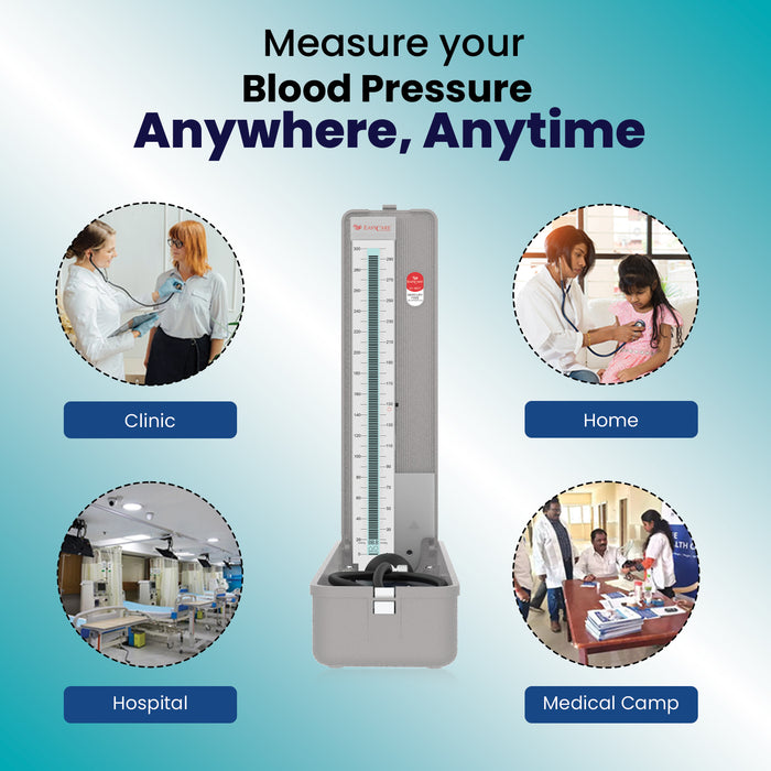 EASYCARE EC9027 BP Monitor – Portable Mercury-Free Sphygmomanometer for Accurate Blood Pressure Measurements at Home, Clinic, Hospital & Medical Camps