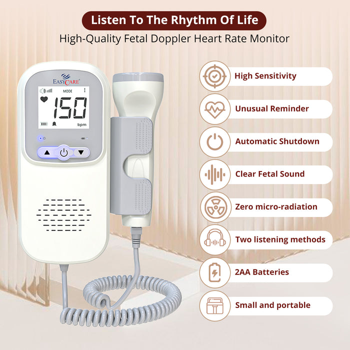 EasyCare EC2016 Radiation-Free Fetal Doppler Machine High