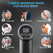 EasyCare Massage Gun with 7 Useful Attachments including Y Shape Head, Taper Head, Crescent Head, Round Head, Flat Head, Air-Cushion Head, and Bullet Head for Deep Tissue Massage, Full Body Massage, Neck, Back, Foot, and Muscle Therapy, Ideal for Body Massage, Muscle Recovery, and Pain Relief
