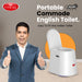 Easycare Portable Commode - English Toilet Converter Easy to Fit on Any Indian Toilet