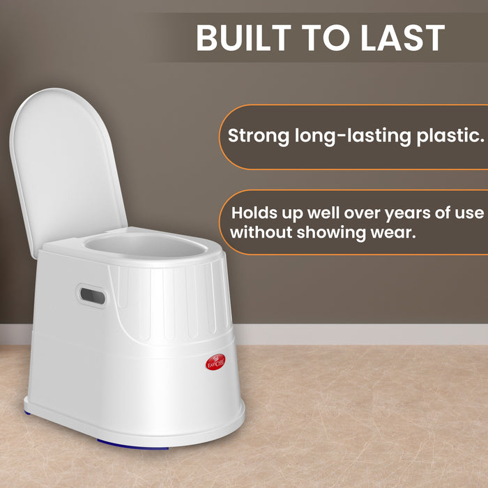 Easycare Portable Toilet Converter Built to Last - Strong, Durable Plastic Construction That Withstands Years of Regular Use Without Wear