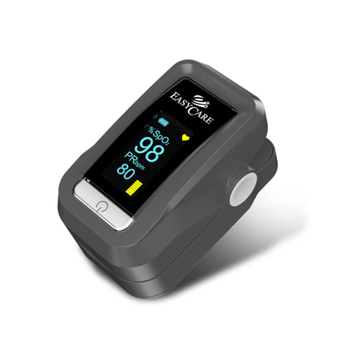 EASYCARE Pulse Oximeter Fingertip - SpO2 & Heart Rate Monitoring in Action, OLED Display and Four-Color TFT Screen for Accurate Readings