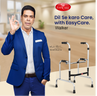 EASYCARE Walker with "Dil Se Karo Care" - Providing Reliable Support and Comfort for Elderly, Featuring Adjustable Height, Lightweight Frame, and Anti-Slip Grips for Safe Mobility