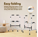 EASYCARE Walker with Easy Folding Mechanism - Effortlessly Fold the Frame by Simply Pressing the Button, Reducing Storage Space and Enhancing Portability for Convenient Travel and Storage