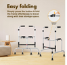 EASYCARE Walker with Easy Folding Mechanism - Effortlessly Fold the Frame by Simply Pressing the Button, Reducing Storage Space and Enhancing Portability for Convenient Travel and Storage