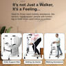 EASYCARE Walker - Not Just a Walker, It's a Feeling. Perfect for Seniors, Handicapped, and Those with Broken Legs or Knees. Provides Toilet Support Rail, Getting-Up Assist, and Walking Assistance for Indoor and Outdoor Use, Enhancing Mobility and Independence