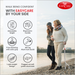 Advertisement for EASYCARE walking stick with two people by a lake.