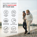 Two women walking along a beach with a walking stick, featuring Easycare product benefits.