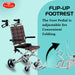 Flip-Up Footrest for Wheelchair – Adjustable Foot Pedal for Convenient Folding and Easy Storage