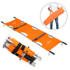 Waterproof foldable emergency stretcher with safety belt, 4-fold design, 150kg capacity, for safe patient transport in hospitals and ambulances