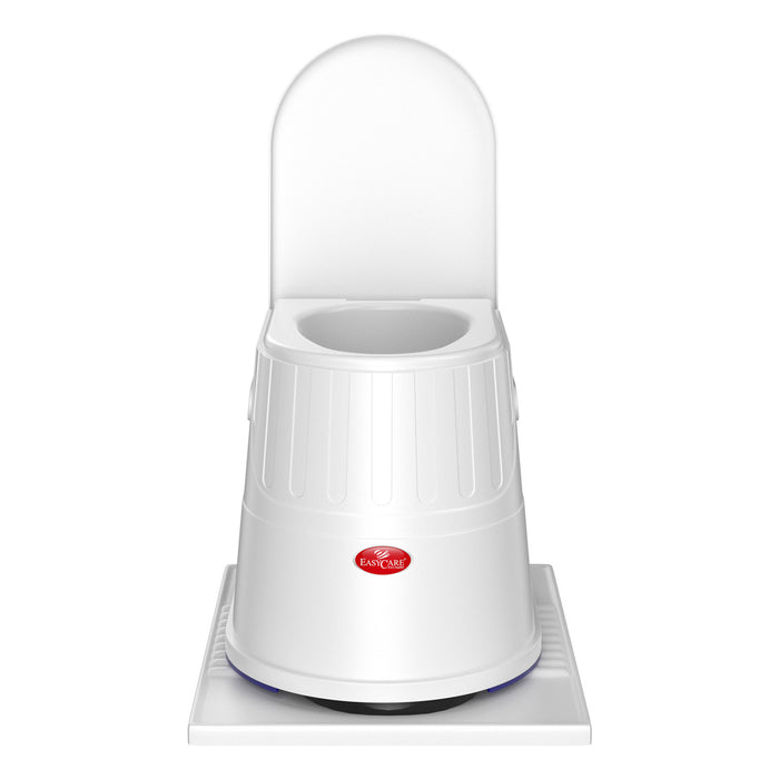front view of EASYCARE Heavy Duty Portable Indian to Western Toilet Converter - Commode Stool and Toilet Chair for Patients, Adults, Elderly, Kids, Handicap - 110kg Capacity